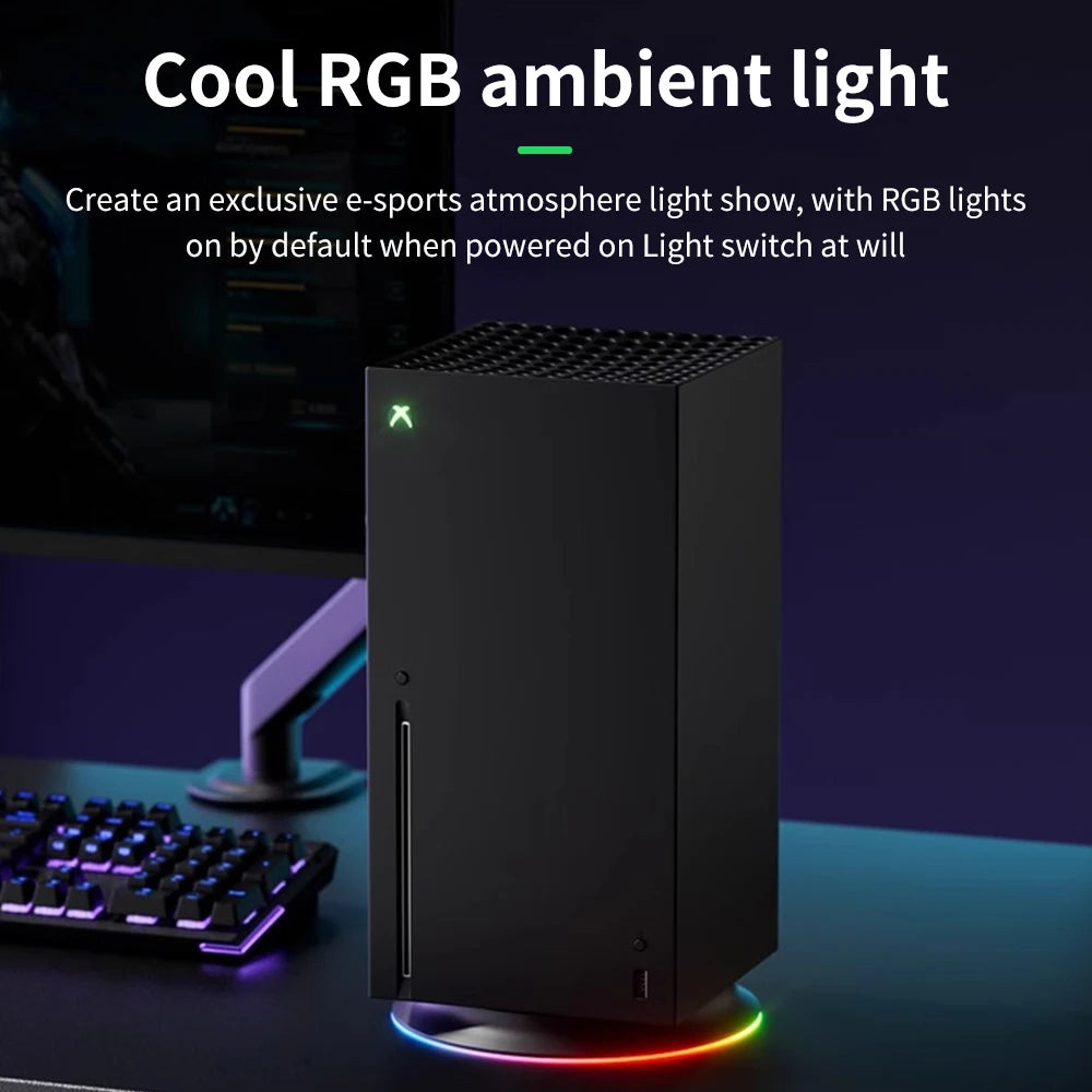 Xbox Series X RGB Vertical Cooling Stand Holder With USB Port