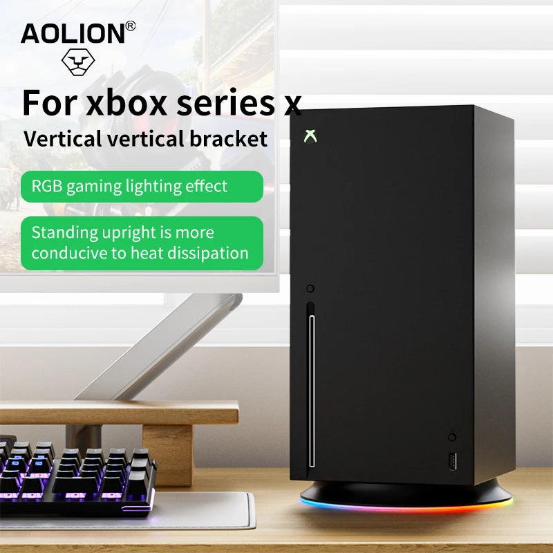 Xbox Series X RGB Vertical Cooling Stand Holder With USB Port